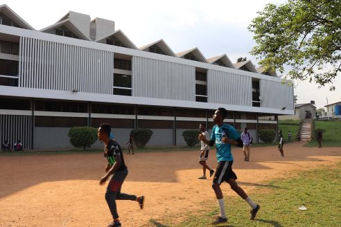 Students at the KNUST campus in Kumasi, Ghana
