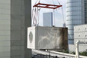 Nakagin Capsule Tower in Tokyo, Japan