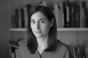 Architect Stella Daouti photographed in black and white